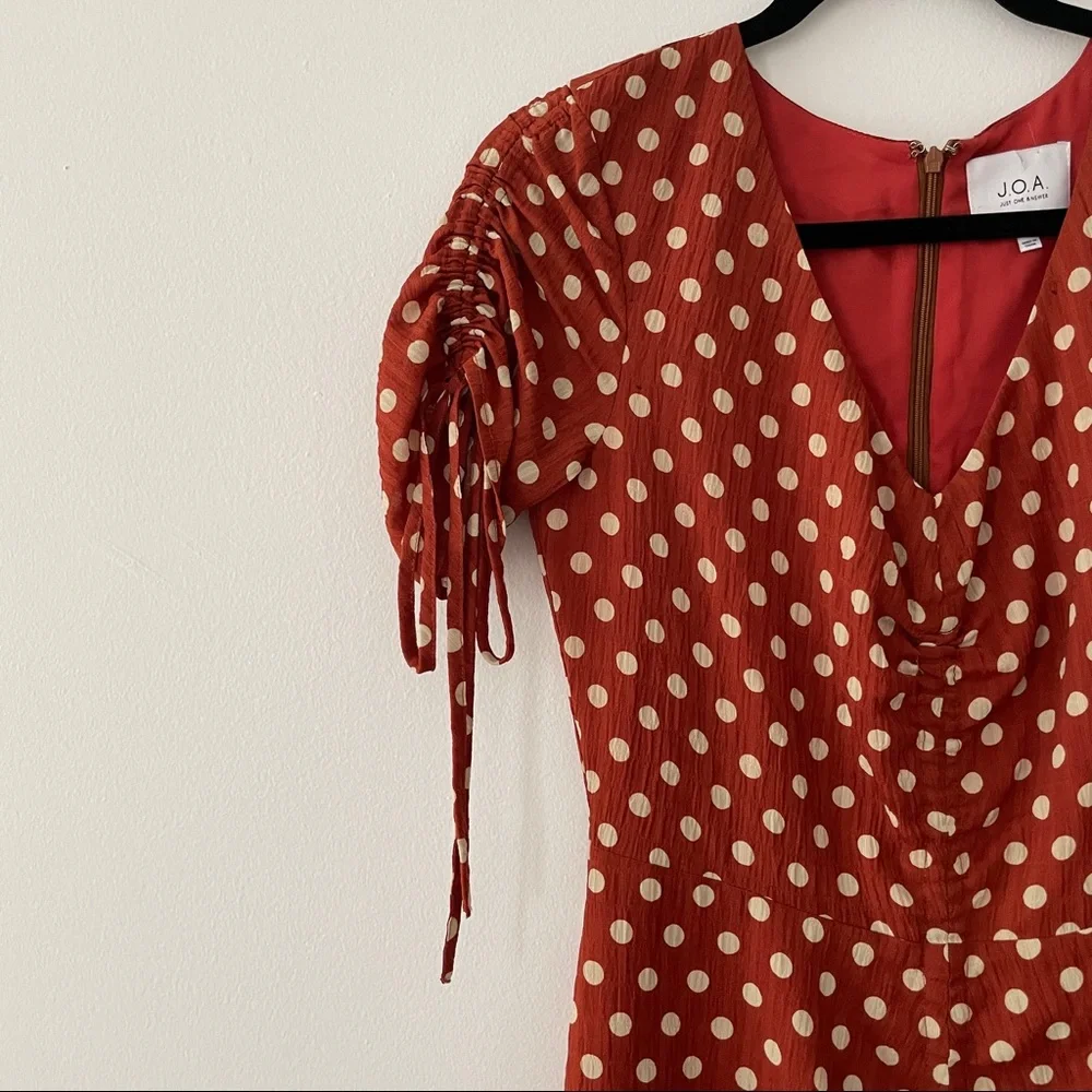 LAST CHANCE - Anthropologie Polka Dot Midi Dress - Picture 4 of 7